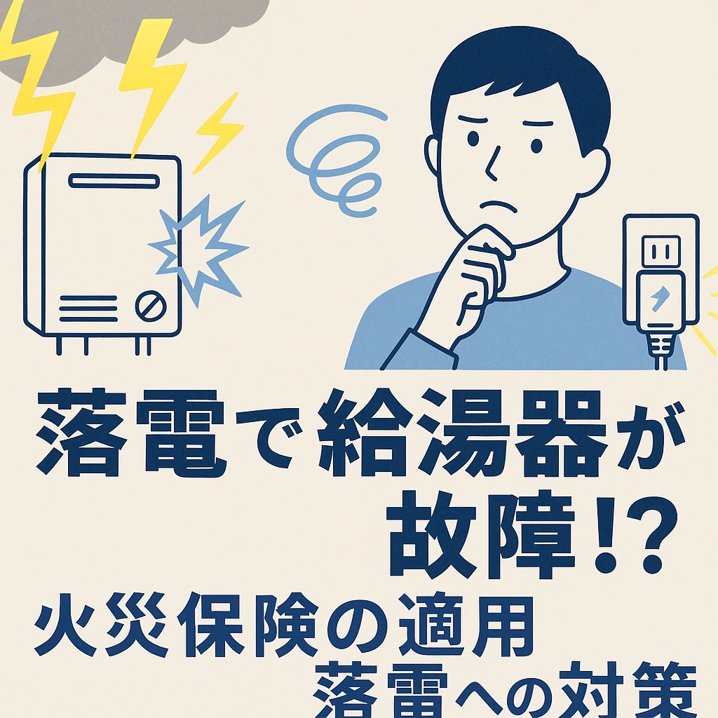 落雷で給湯器が故障!? 火災保険の適用と家庭でできる落雷...